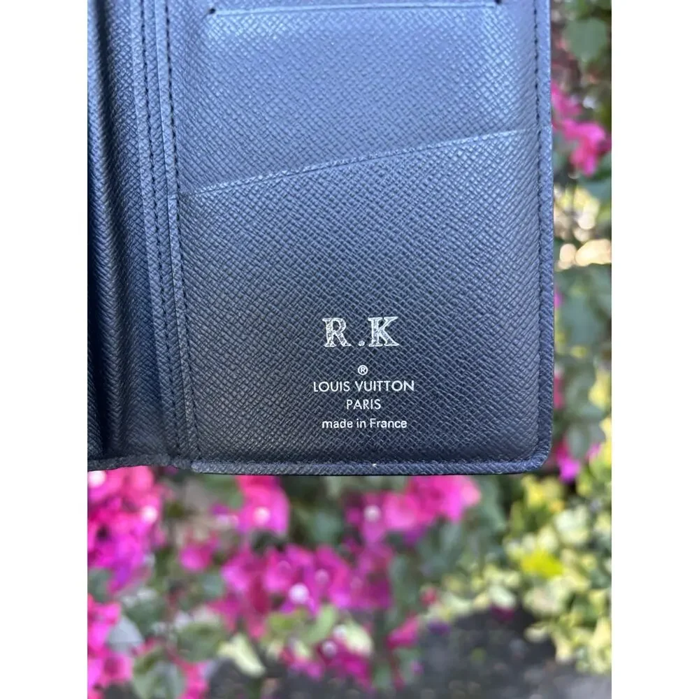 Louis Vuitton Monogram Eclipse Brazza Long Bifold Wallet Black
